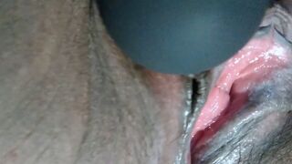 Hot Lonely wife erase the heat of her body and too much water came out of her pussy - 1 image