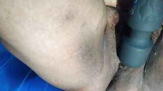 Hot Lonely wife erase the heat of her body and too much water came out of her pussy - 2 image