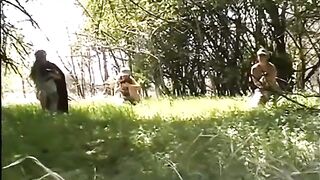 Sexy lez girls trying to reach orgasms outdoors - 2 image