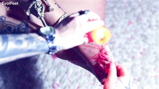 Captive Unicorn For Foot Worship And Wax Play