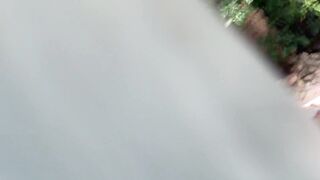 My sexy neighbors are taking a shower in the yard, they realize I'm spying on them and invite me to shower with them - 3 image