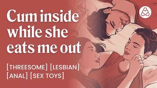 I let her fuck me while my boyfriend watches - Amateur threesome - Pussy eating DP - 1 image