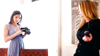 Amber Michaels Teaches Rilee Marks How to Eat Wet Pussy - 2 image