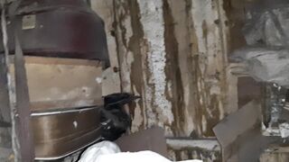 Village girl masturbates hotly in a cold barn - 12 image