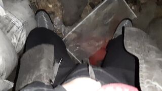 Village girl masturbates hotly in a cold barn - 6 image