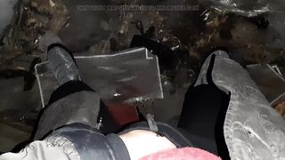 Village girl masturbates hotly in a cold barn - 9 image