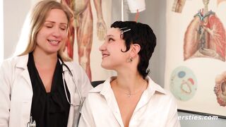Ersties - Lesbian role play on the examination chair - 3 image