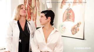 Ersties - Lesbian role play on the examination chair - 9 image