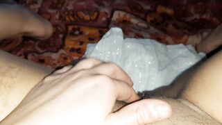 I tickle my big clitoris and labia to an intense orgasm - 7 image