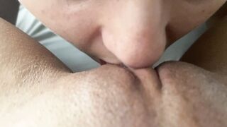 My Lesbian Best Friend Makes Me Cum Many Times by Sucking My Giant Clit - 13 image