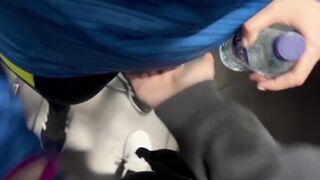 My Gym Friend Challenges Me to Have Sex in the Bathroom - 5 image