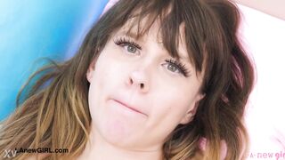 Stunning blonde naked close-up