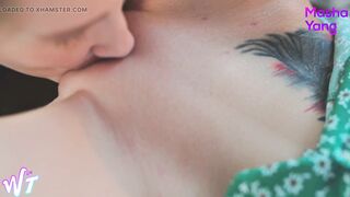 Tali and Masha. Wild passionate sex in the wild nature - 9 image