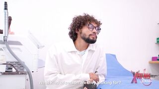 DOCTOR FUCKS TWO SHY LESBIANS IN THE ASS DURING THE EXAM - 4 image