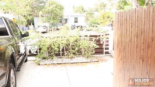 Brunette Beauty Karina Valentina Gets Banged By Rome Major Outdoors!