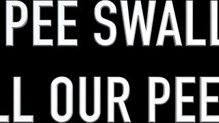 Lesbian Pee Swallow Trio - Swallow All Our Pee Sweet Girl - 1 image