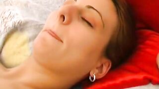 Two gorgeous lesbians fucking together with the help of a long sex toy - 6 image