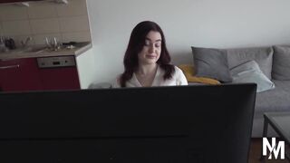 Two Curvy Redhead Chicks Getting Naughty at Work - 3 image