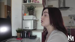 Two Curvy Redhead Chicks Getting Naughty at Work - 4 image