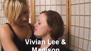 Madison Fucks Vivian Lee with a Strap on - 1 image