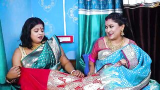 TWO DESI MALLU BHABHI HARDCORE THREESOME SEX WITH HOME SERVANT WHEN THEY WERE ALONE AT HOME FULL MOVIE ( HINDI AUDIO ) - 1 image