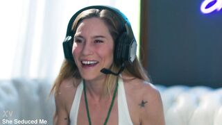 Aderes Quin and Isabella Nice indulge in a wild lesbian gaming session with pussy licking, kissing and pussy eating - 1 image