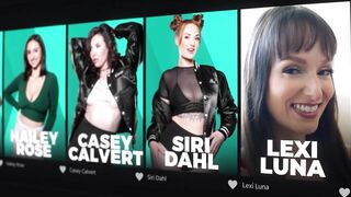 Kenna James & Tiffany Watson share a steamy Christmas Eve pussy feast with their petite friends in Blizzard Traps Roommates