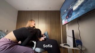 Chanel and her lesbian friend get rough with each other in homemade video