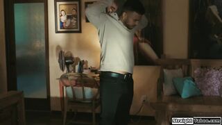 Watch dirty petite MILF Siri Dahl get her hairy pussy pounded by a hung black stud while her husband watches in taboo sex video - 2 image