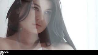 Lucy Li and Candice Luca get down and dirty with each other in a hot, romantic lesbian fuck - 1 image