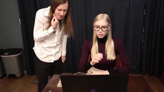 Conor Coxxx & Sarah Taylor seduce and pound each other's tight pussies in HD