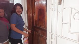 Stepmom2 and her busty stepdaughter get wet & wild in hotel room shower - 3 image