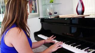 Daisy Leon & Maple Lee strip down and eat each other's pussies before licking each other's huge natural tits