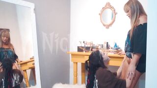 Watch NickDreadLocks and AIasmimOliver go wild with smoke and pussy licking in POV homemade video