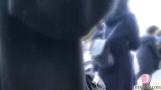 English Subtitled Hardcore Lesbian Picking Up Girls, Tsubaki Kato & Iki Roll Punishment Game - Intense! - 1 image