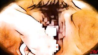 Japanese seduction: An animated lesbian massage with pussy and fingering - 14 image