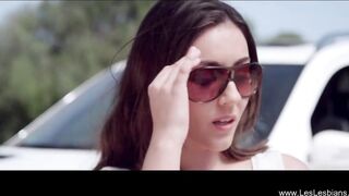 Check out this stunning 4K lesbian video of sensual kissing and pussy play