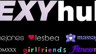 Arina Shy & Suraya Ndia scissor and finger each other's tight holes in a romantic interracial session