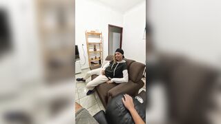 Gabi SweetCoupleStories gets her natural tits rubbed while getting face-fucked by her lesbian neighbor