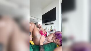 Mani The Muse & Ms Sapphire Lick each other's wet pussies and make each other cum multiple times