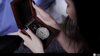 Watch Stacy Cruz and Lovita Fate get kinky with a dildo and pussy play while working together as Lesbian Time Stop Fetish Bosses