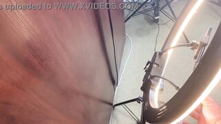 Petite 18blondeteen gets her tight pussy destroyed by Pretty Poisen & her big strapon!