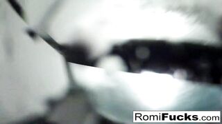 Romi Rain's Big Tits and Brunette Ass Get Wild in Public Lesbian Oralsex