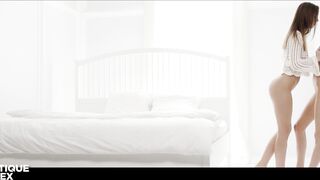 Watch Sabrisse Aaliyah and Nancy A. get off on Erotic Lesbian Sex with perfect tits and slim bodies