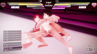 Watch these two kinky babes go at it in a hot lesbian pussy licking and fingering contest