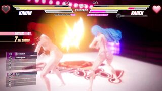 Watch these two kinky babes go at it in a hot lesbian pussy licking and fingering contest