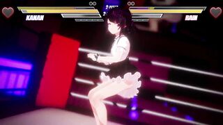 Watch these two kinky babes go at it in a hot lesbian pussy licking and fingering contest