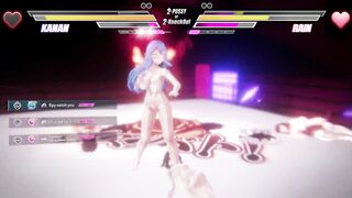 Watch these two kinky babes go at it in a hot lesbian pussy licking and fingering contest