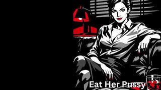 Experience the ultimate lesbian fantasy: Taste your boss's pussy in slow and deep slow motion