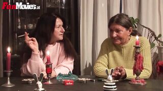 Watch these German grannies get wet and wild in a steamy lesbian threesome